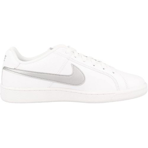 나이키 Nike Women's Low-Top Sneakers Tennis Shoes, White White Metallic Silver 100, 9.5