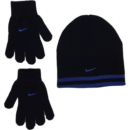 나이키 [아마존베스트]Nike Boy`s Reversible Beanie and Gloves Set