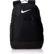 Nike Brasilia Medium Training Backpack, Nike Backpack for Women and Men with Secure Storage & Water Resistant Coating, Black/Black/White