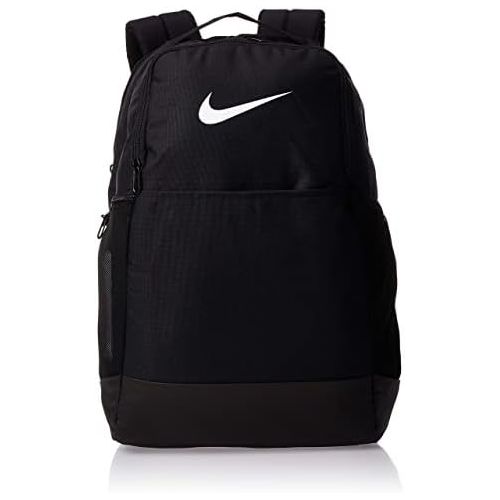 나이키 Nike Brasilia Medium Training Backpack, Nike Backpack for Women and Men with Secure Storage & Water Resistant Coating, Black/Black/White