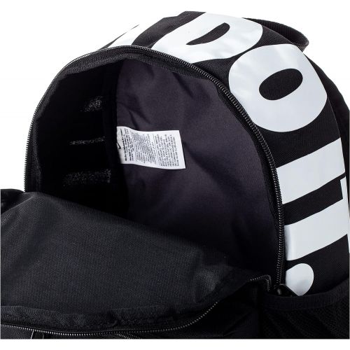 나이키 Nike Brasilia just Do It Backpack (mini), Black/Black/(Glossy White), Misc