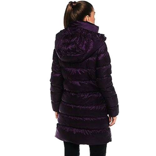 나이키 Nike Womens Down Parka Hood Duck Down Medium Eggplant Purple