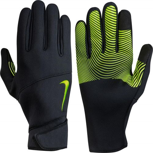 나이키 NIKE Nike Mens Therma-Sphere Gloves(BlackVoltBlack, XL)