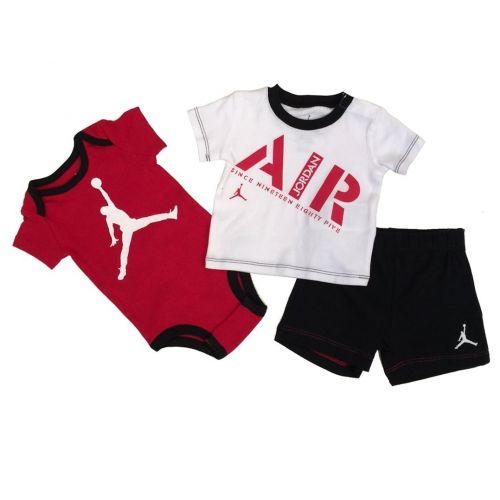 나이키 Nike NIKE Jordan Infant New Born Baby Bodysuit and Pants 3 Pcs Layette Set