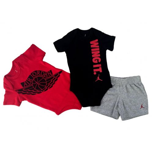 나이키 NIKE Jordan Shorts and Bodysuit Infant 3 Pcs Layette Set