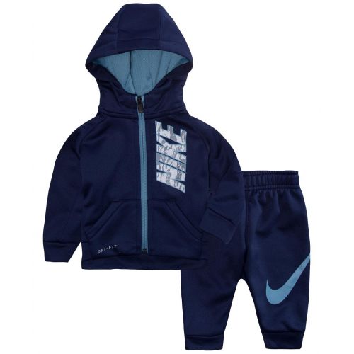 나이키 NIKE Nike Baby Boys 2-Pc. Therma Hoodie & Jogger Pants Set (Binary Blue, 18 Months)