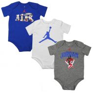 Nike NIKE Baby Boys Jordan Jumpman Three Pack Bodysuits - Blue, Grey, White (6-9 Mos.)