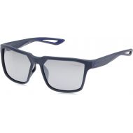 Nike EV0917-404 Bandit Frame Grey with Silver Flash Lens Sunglasses, Matte Obsidian/Deep Royal Blue