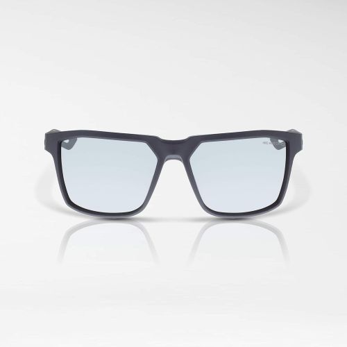 나이키 Nike EV0917-404 Bandit Frame Grey with Silver Flash Lens Sunglasses, Matte Obsidian/Deep Royal Blue