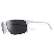 Nike Eyewear Mens Nike Adrenaline Rectangular Sunglasses MATTE WHITE/VOLT 66 mm