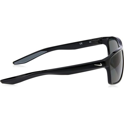 나이키 Nike EV1073-001 Premier P Frame Polarized Grey Lens Sunglasses, Black/Silver