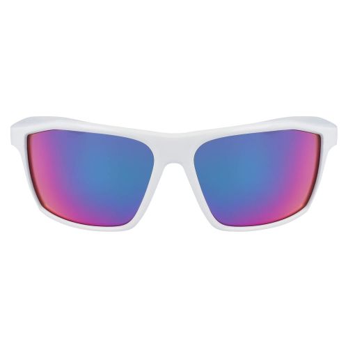 나이키 Nike Mens Legend Rectangular Sunglasses, White, 60 mm