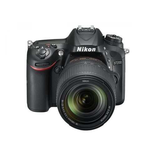  Nikon Black D7200 DX Digital SLR Camera with 24.2 Megapixels (Body Only)