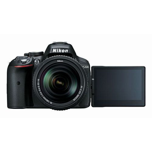  Nikon Black D5300 DSLR Camera Kit with 24.2 Megapixels and 18-140mm VR Lens Included