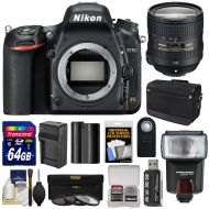 Nikon D750 Digital SLR Camera Body with 24-85mm VR Lens + 64GB Card + Battery + Charger + Messenger Bag + Filters + Flash Kit