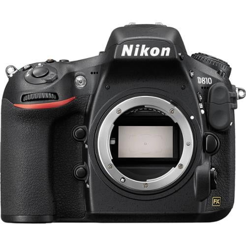  Nikon D810 Digital SLR Camera Body with 64GB Card + Battery & Charger + Case + GPS Adapter + Kit