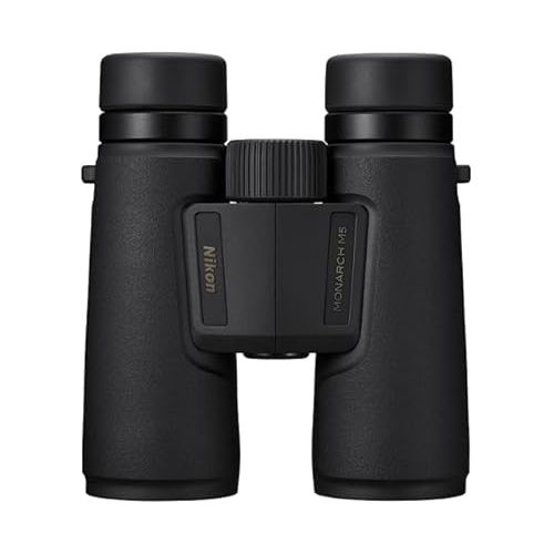  Nikon Monarch M5 8x42 (16767) Black Binoculars Bundle with Lens Pen, and Cleaning Cloth, Compact High Powered Binoculars for Adults for Hunting, Bird Watching, and Hiking Essentials, Lightweight