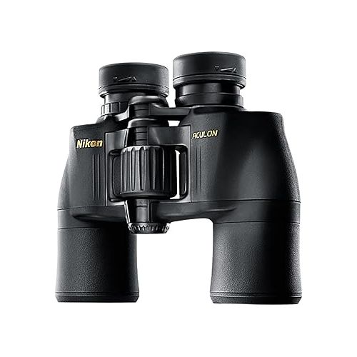  Nikon 8246B A211 ACULON 10x42 Binocular with Multi-Coated Eco-Glass Lenses, Central Focus Knob, BaK4 Porro Prism System, and Turn-and-Slide Rubber Eyecups (Renewed)