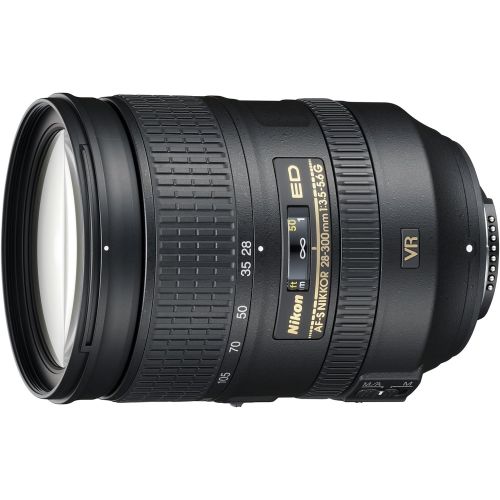  [아마존베스트]Nikon AF-S FX NIKKOR 28-300mm f/3.5-5.6G ED Vibration Reduction Zoom Lens with Auto Focus for Nikon DSLR Cameras