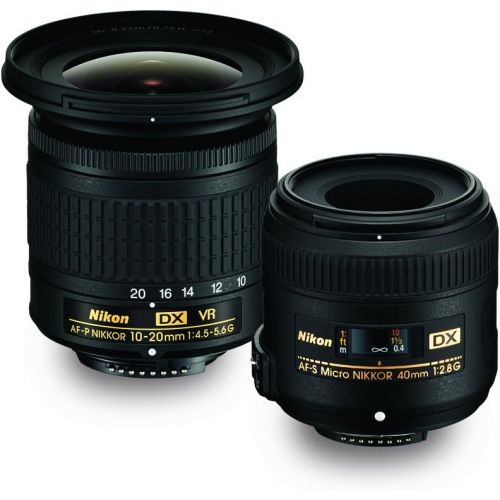  [아마존베스트]Nikon Landscape & Macro Two Lens Kit with 10-20mm f/4.5-5.6G VR & 40mm f/2.8G