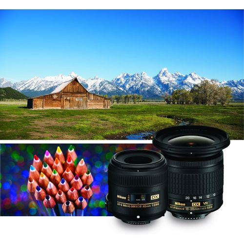  [아마존베스트]Nikon Landscape & Macro Two Lens Kit with 10-20mm f/4.5-5.6G VR & 40mm f/2.8G