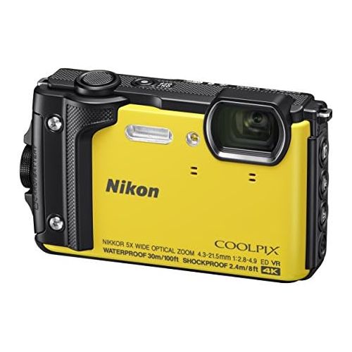  [아마존베스트]Nikon W300 Waterproof Underwater Digital Camera with TFT LCD, 3, Yellow (26525)