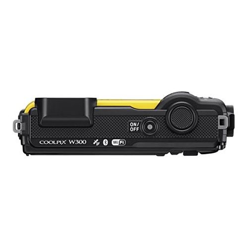  [아마존베스트]Nikon W300 Waterproof Underwater Digital Camera with TFT LCD, 3, Yellow (26525)