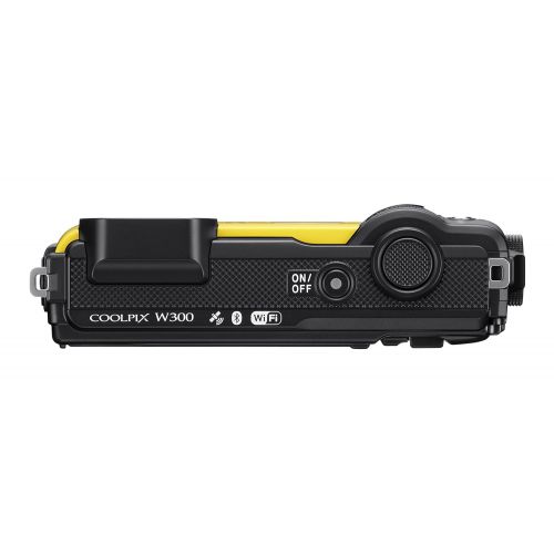  Nikon W300 Waterproof Underwater Digital Camera with TFT LCD, 3, Yellow (26525)