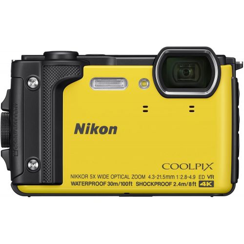  Nikon W300 Waterproof Underwater Digital Camera with TFT LCD, 3, Yellow (26525)