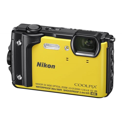  Nikon W300 Waterproof Underwater Digital Camera with TFT LCD, 3, Yellow (26525)