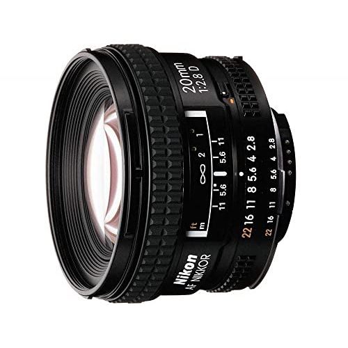  Nikon AF FX NIKKOR 20mm f/2.8D Fixed Zoom Lens with Auto Focus for Nikon DSLR Cameras