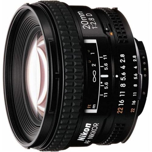  Nikon AF FX NIKKOR 20mm f/2.8D Fixed Zoom Lens with Auto Focus for Nikon DSLR Cameras