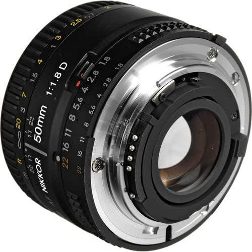  Nikon AF FX NIKKOR 50mm f/1.8D Lens for Nikon DSLR Cameras