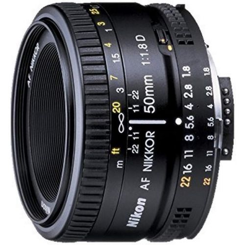  Nikon AF FX NIKKOR 50mm f/1.8D Lens for Nikon DSLR Cameras