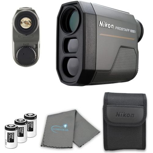  Nikon Prostaff Laser Rangefinder Bundle with 3 CR2 Batteries and Lumintrail Cleaning Cloth