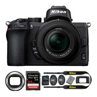 Nikon Z 50 DX-Format Mirrorless Camera with NIKKOR Z 16-50mm Lens, Nikon Mount Adapter, 64GB Card and Accessory Bundle (3 Items)