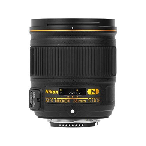  Nikon AF FX NIKKOR 28mm f/1.8G Compact Wide-angle Prime Lens with Auto Focus for Nikon DSLR Cameras