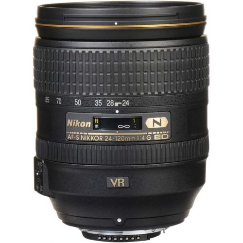  Nikon AF-S FX NIKKOR 24-120mm f/4G ED Vibration Reduction Zoom Lens with Auto Focus for Nikon DSLR Cameras