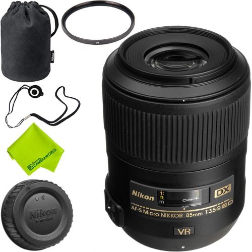  Nikon AF-S DX Micro NIKKOR 85mm f/3.5G ED VR Lens Base Bundle