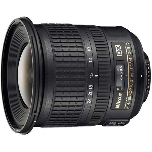  Nikon AF-S DX NIKKOR 10-24mm f/3.5-4.5G ED Zoom Lens with Auto Focus for Nikon DSLR Cameras