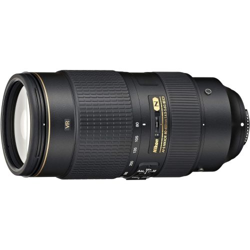  Nikon AF-S FX NIKKOR 80-400mm f.4.5-5.6G ED Vibration Reduction Zoom Lens with Auto Focus for Nikon DSLR Cameras