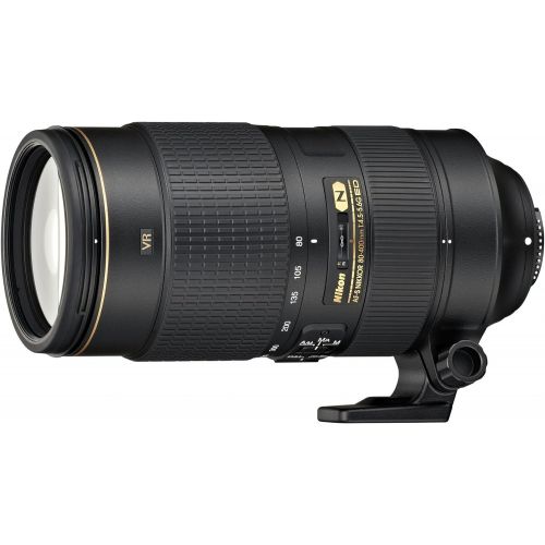  Nikon AF-S FX NIKKOR 80-400mm f.4.5-5.6G ED Vibration Reduction Zoom Lens with Auto Focus for Nikon DSLR Cameras