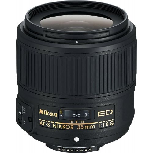  Nikon AF-S NIKKOR 35mm f/1.8G ED Lens Base Bundle