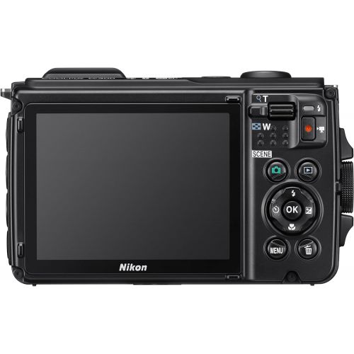  Nikon W300 Waterproof Underwater Digital Camera with TFT LCD, 3, Orange (26524)