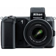 Nikon 1 V2 14.2 MP HD Digital Camera with 10-30mm & 30-110 VR 1 NIKKOR Lens (Black)