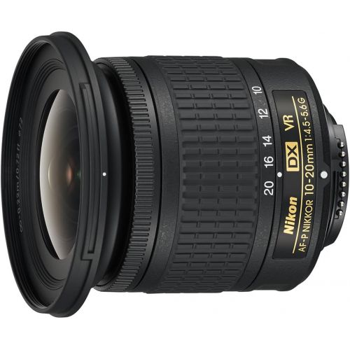  Nikon AF-P DX 10-20mm f/4.5-5.6G VR Lens, Black [Nital Card: -