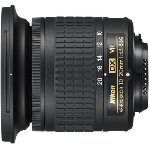  Nikon AF-P DX 10-20mm f/4.5-5.6G VR Lens, Black [Nital Card: -