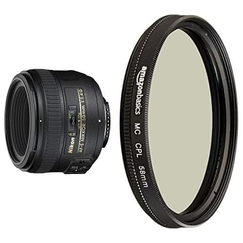  Nikon AF-S FX NIKKOR 50mm f/1.4G Lens with Circular Polarizer Lens
