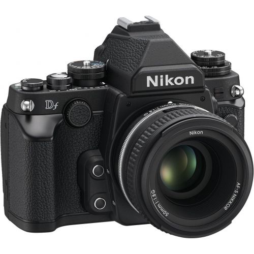  Nikon Df 16.2 MP CMOS FX-Format Digital SLR Camera with Auto Focus-S NIKKOR 50mm f/1.8G Fixed Special Edition Lens (Black)