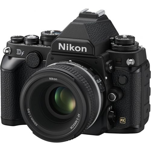  Nikon Df 16.2 MP CMOS FX-Format Digital SLR Camera with Auto Focus-S NIKKOR 50mm f/1.8G Fixed Special Edition Lens (Black)